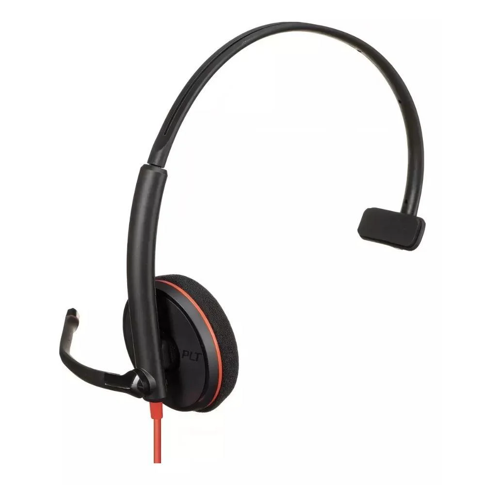 Imagem 5 de 5 do produto Headset Hp Com Microfone Usb Poly Blackwire C3210 8x214aa Preto