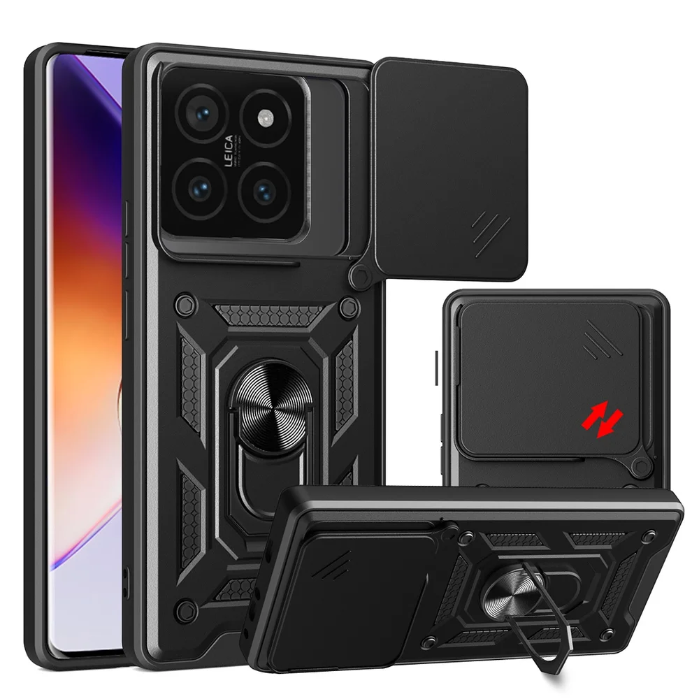 Capa Militar P/ Xiaomi 14t Pro 5g - Capinha Case Protetora Anti Impacto Queda Armadura Resistente