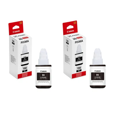 Kit 02 Tinta Original G190 Gi190 Canon G3110 G4100 G3100 Gi-190 Preto.