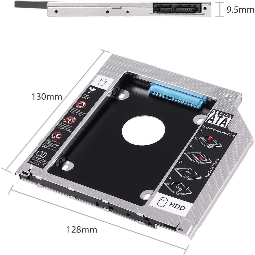 Imagem 2 de 4 do produto Caddy Para Hd SSD Notebook Dvd 12,7mm  12,7mm