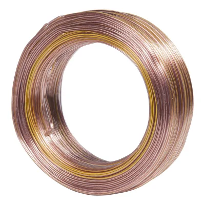 Cabo Paralelo Technoise 100% Cobre Cristal 2x0.50 Mm Rolo 100 Metros