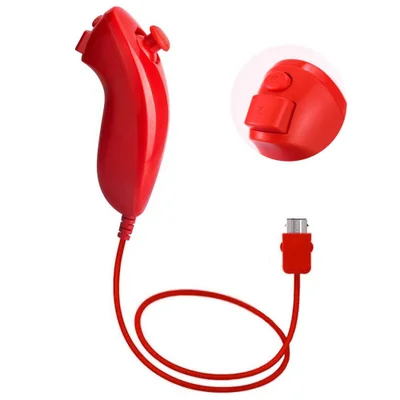 Controle Nunchuk Para Nintendo Wii E Wii U Vermelho