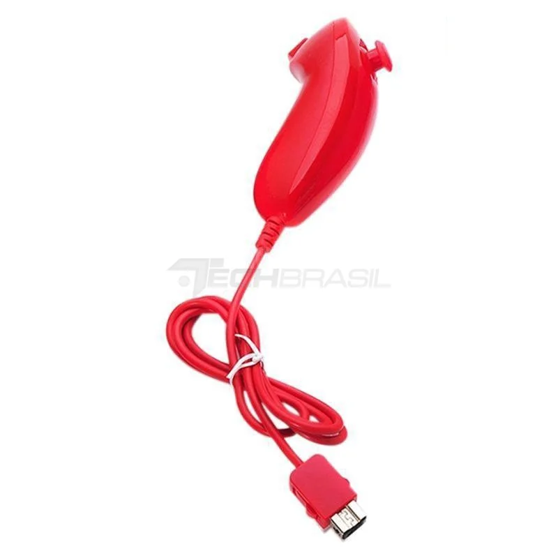 Imagem 4 de 5 do produto Controle Nunchuk Para Nintendo Wii E Wii U Vermelho
