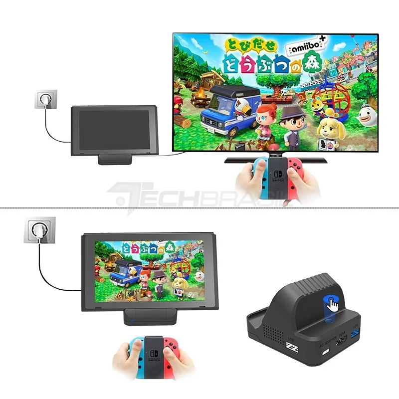 Adaptador Dock Station HDMI Cooler Usb Para Nintendo Switch. Adaptador Dock Station HDMI Cooler Usb Para Nintendo Switch.