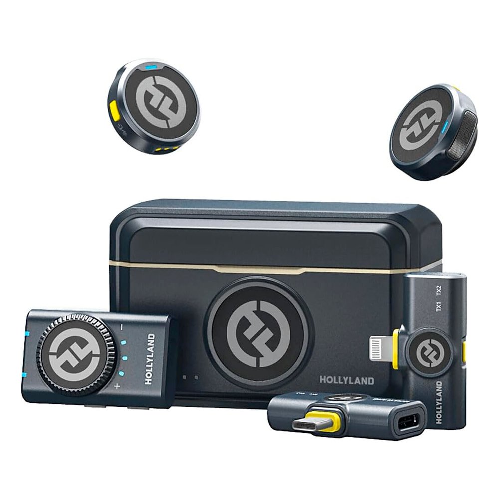 Microfone Lapela Duplo Hollyland Lark M2 Kit Wireless
