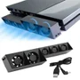 Super Cooler Compatível Com Playstation 4 Fat Ventilador Traseiro Ps4 Play 4.