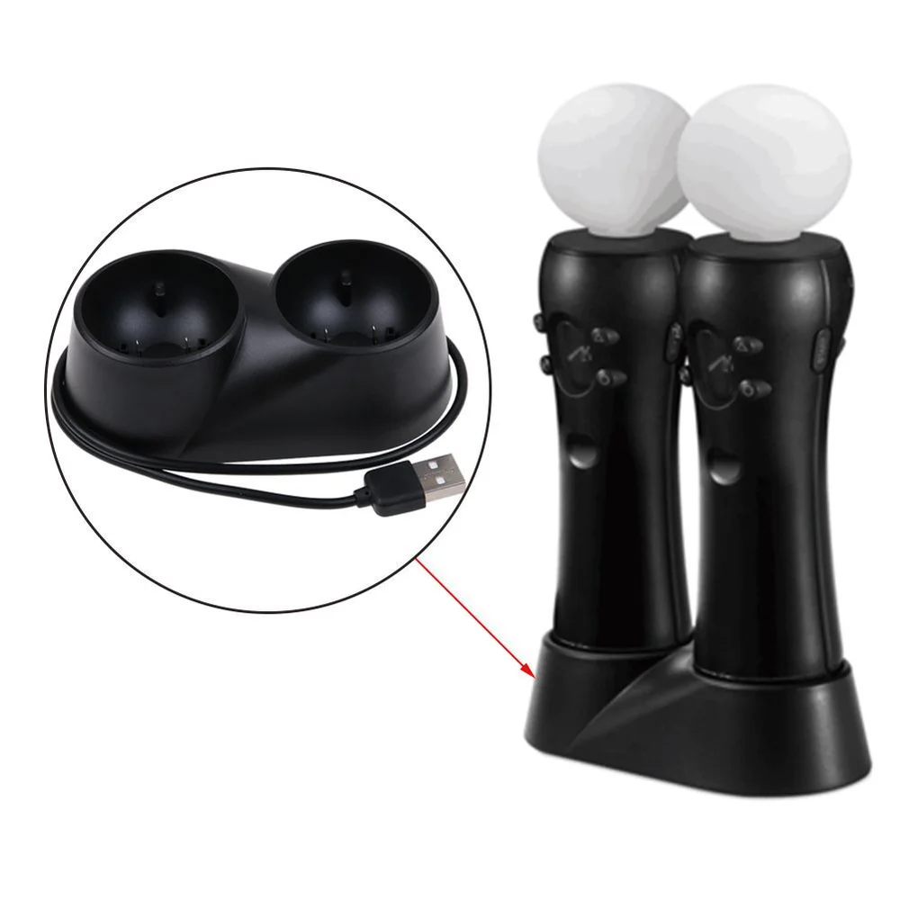 Imagem 3 de 5 do produto Carregador Base Para Controles Para Ps Move Vr Playstation 4 Ps4