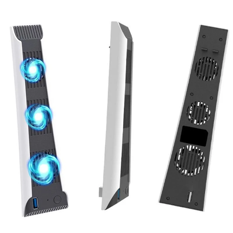 Imagem 3 de 5 do produto Cooler Compatível Com Playstation 5 Digital E Ultra 3 Ventoinhas 1 Usb 3.0.