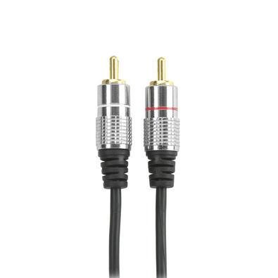 Cabo De Áudio 2x2 Rca Profissional 5 Metros