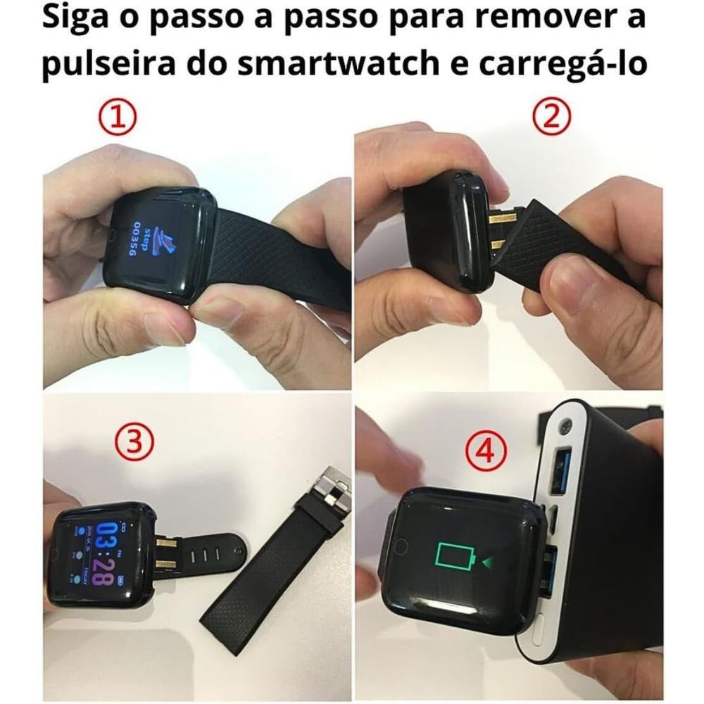 Kit Smartwatch D20 Com Notificações E Fones De Ouvido Sem Fio Bluetooth 5.0 Cor Rosa 8