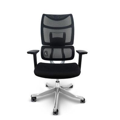 Cadeira De Escritório Giratória Ergonômica Gogo Premium Chair Go-401 - Preta