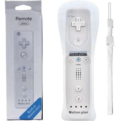 Controle Wii Remote Motion Plus Nintendo Wii Branco Wii U.