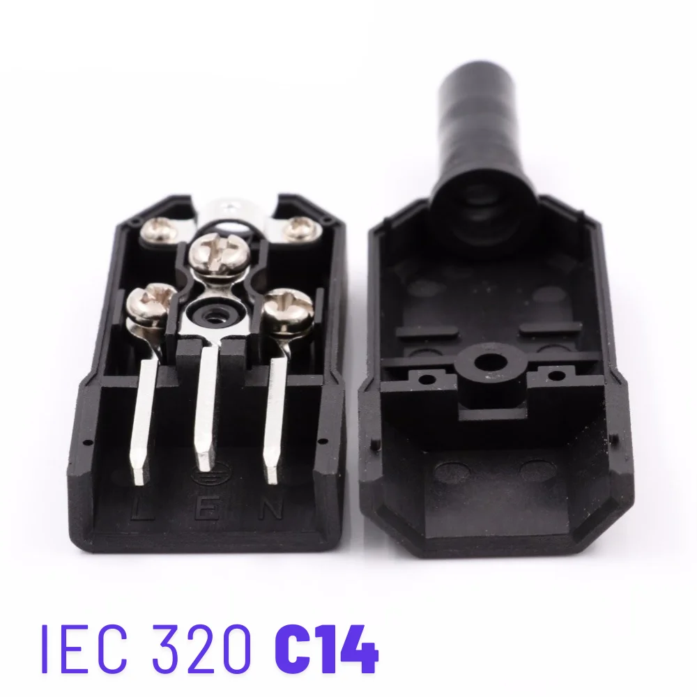 Imagem 2 de 4 do produto Plug Ac Tripolar C14 10a Macho