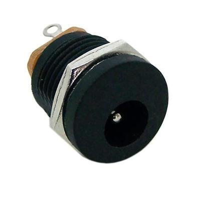 Conector Jack P4 2,1mm Com Rosca Painel