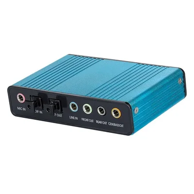 Placa De Som Externa 5.1 Usb Optica Spdif 6ch