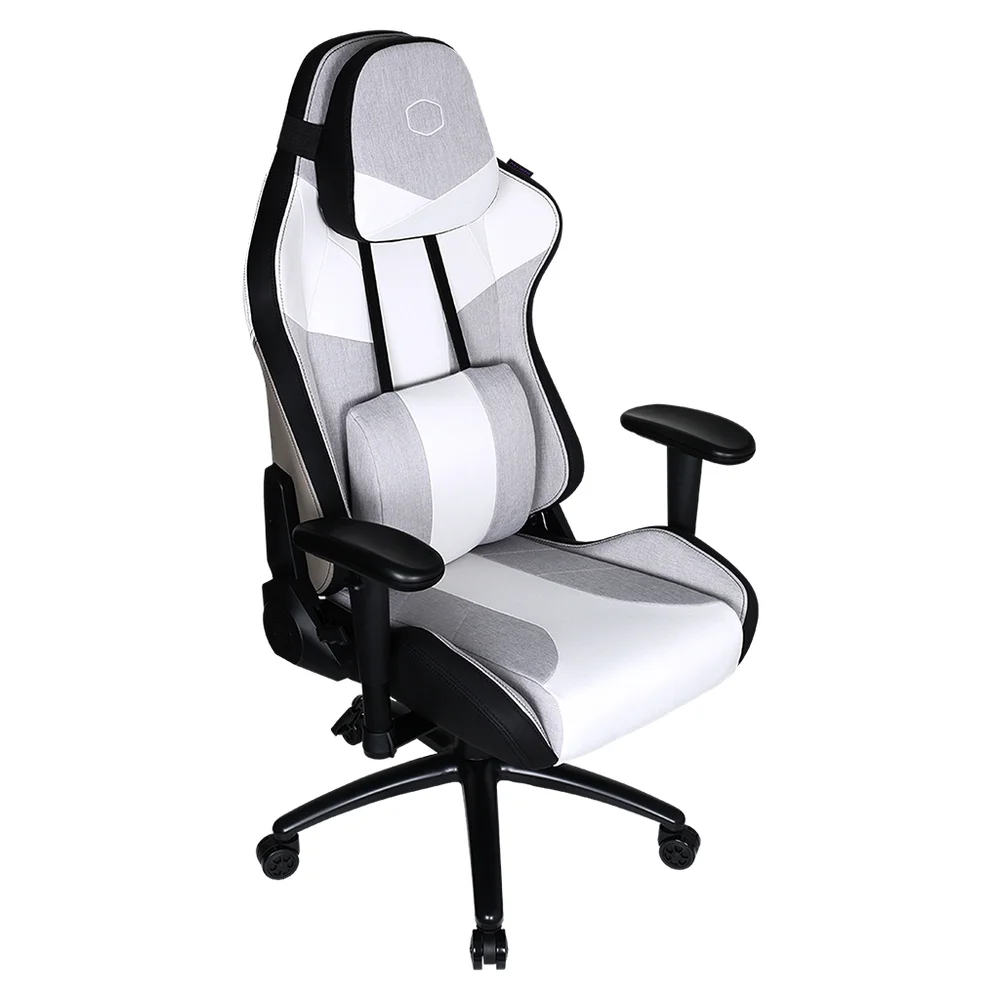 Imagem 3 de 5 do produto Cadeira Gamer Cooler Master Caliber R3c Cinza E Branca C/ Base De Aco - Cmi-gcr3c-gw