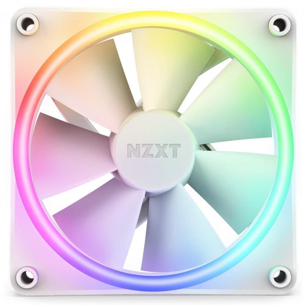 PC用ファン・クーラー NZXT F120RGB DUO 120mm INTERNAL USB HUB Kit Fan Com 3 Unidades NZXT F120RGB DUO, RGB, 120mm, White