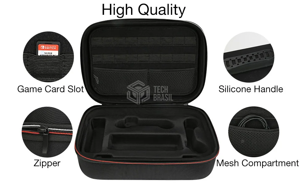 Imagem 2 de 5 do produto Bolsa Para Transporte Maleta Case Capa Para Nintendo Switch Preta