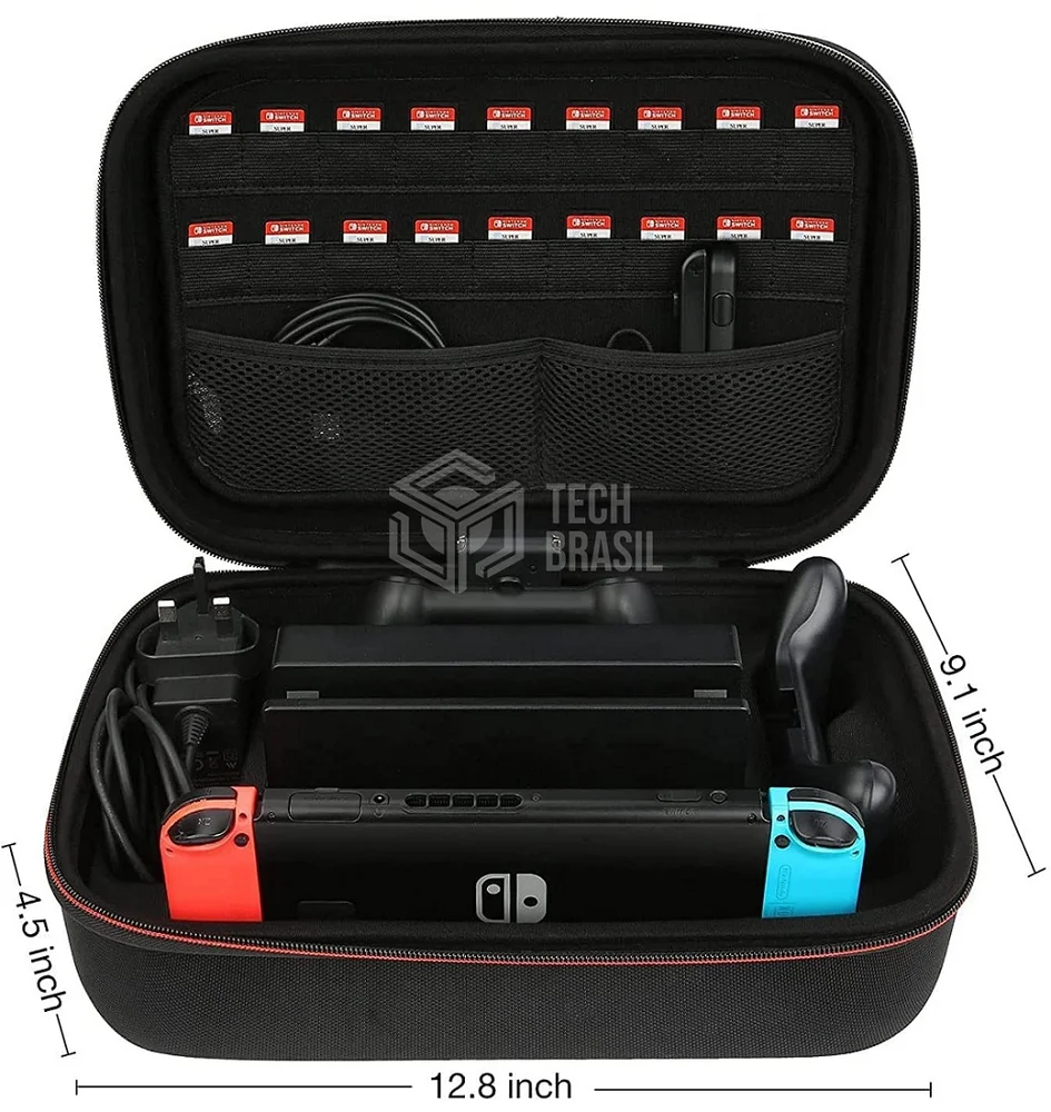 Imagem 5 de 5 do produto Bolsa Para Transporte Maleta Case Capa Para Nintendo Switch Preta
