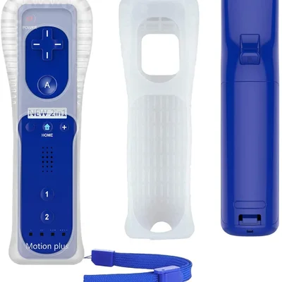 Controle Wii Remote Plus Para Nintendo Wii E Nintendo Wii U Azul Escuro.