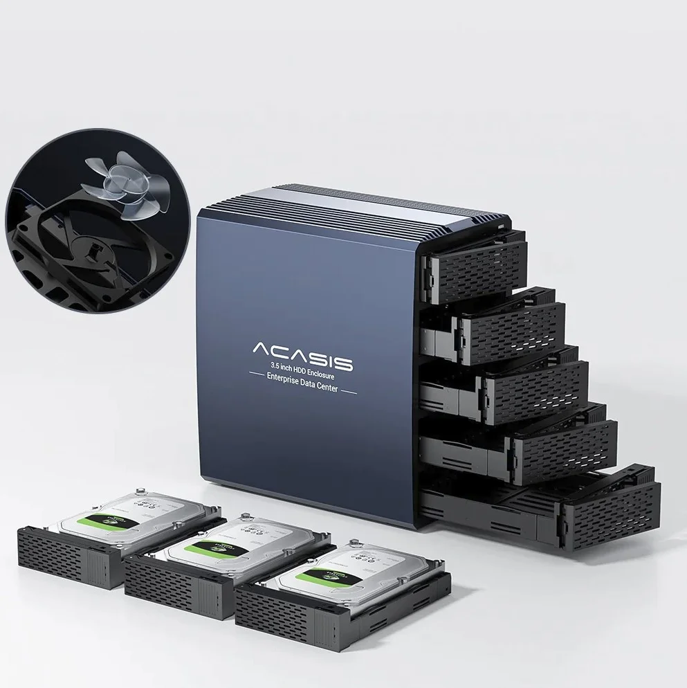 Imagem 5 de 5 do produto Hd Storage Raid - 5 Baias - Até 120tb - Usb3.0