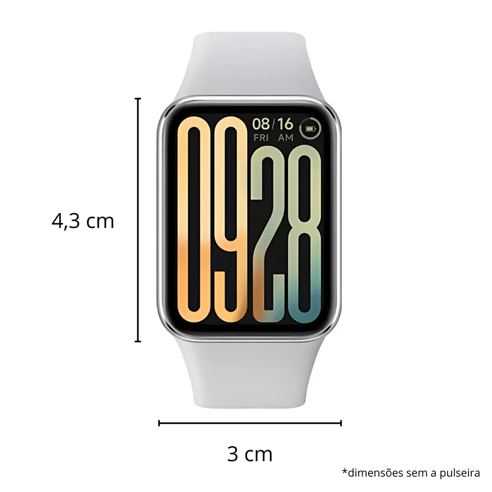 Imagem 5 de 5 do produto Relógio Smartwatch Mi Xiaomi Smart Band 9 Pro Gps, Modelo M2402b1, Versão Global - Prata