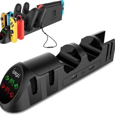 Dock Base Estação De Carregamento Para Nintendo Switch  OLED 4 Controle Joy-con E 2 Pro