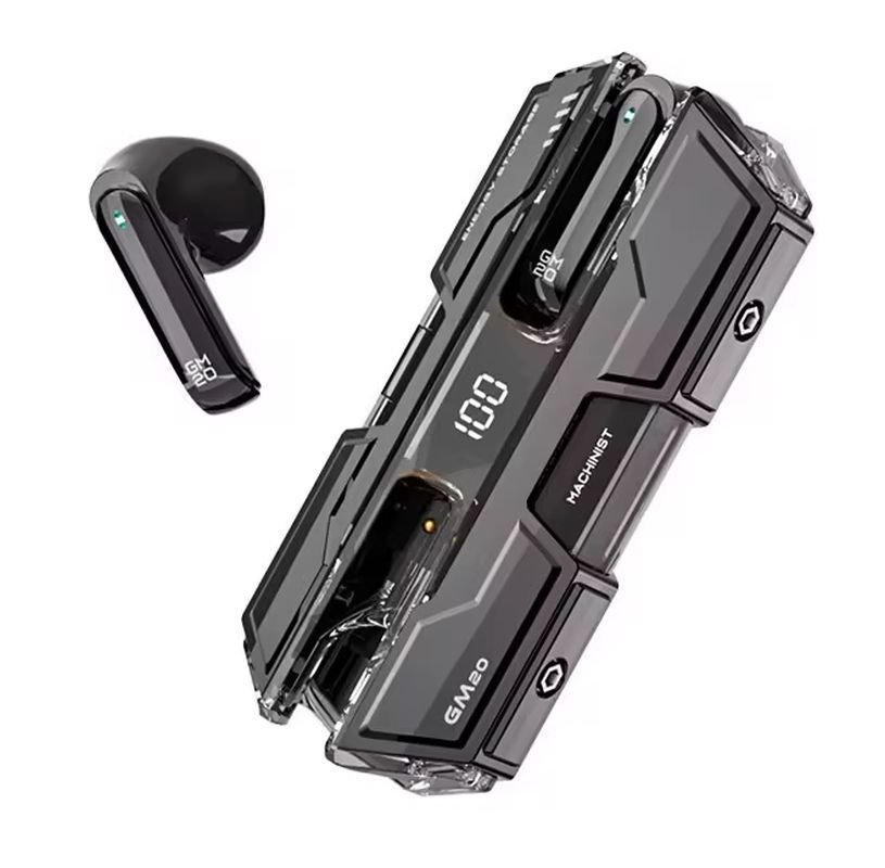 Fone De Ouvido Gamer Bluetooth Tws Sem Fio Mbfit Nave Gb3119 Cor:preto.