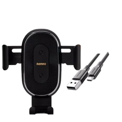 Carregador E Suporte Veicular Automático Sem Fio Qi Turbo 10w