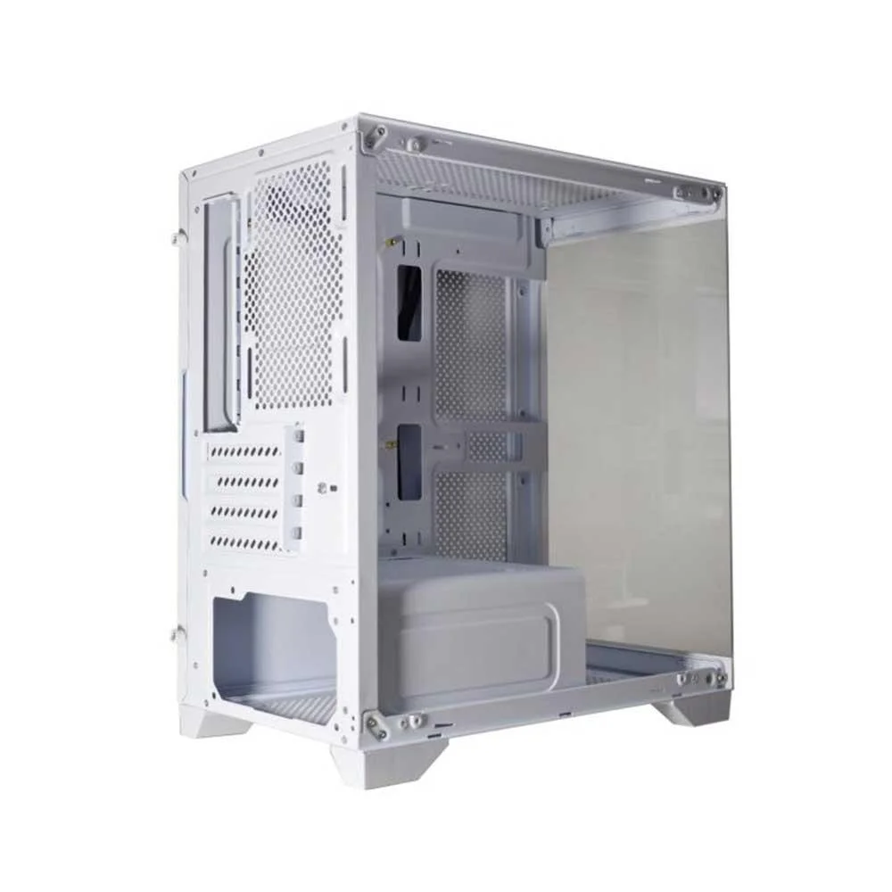 Imagem 3 de 5 do produto Gabinete Gamer K-mex Aquario Cg-w1f9 Micro Poseidon Branco Micro Atx Sem Cooler.