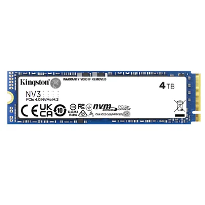 SSD Kingston Nv3 4TB M.2 2280 Nvme Leitura 6000mbs Gravação 5000mbs - Snv3s/4000g
