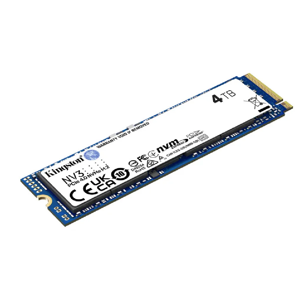 Imagem 2 de 4 do produto SSD Kingston Nv3 4TB M.2 2280 Nvme Leitura 6000mbs Gravação 5000mbs - Snv3s/4000g