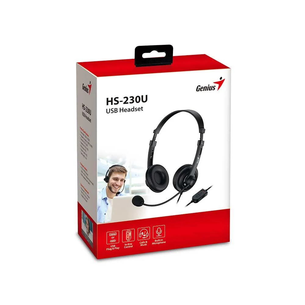 Imagem 2 de 3 do produto Fone De Ouvido Mic Genius Hs-230u Usb-c.