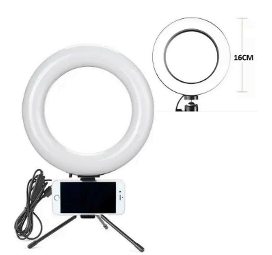 Ring Light 16x6 Led Tripé E Suporte de Celular