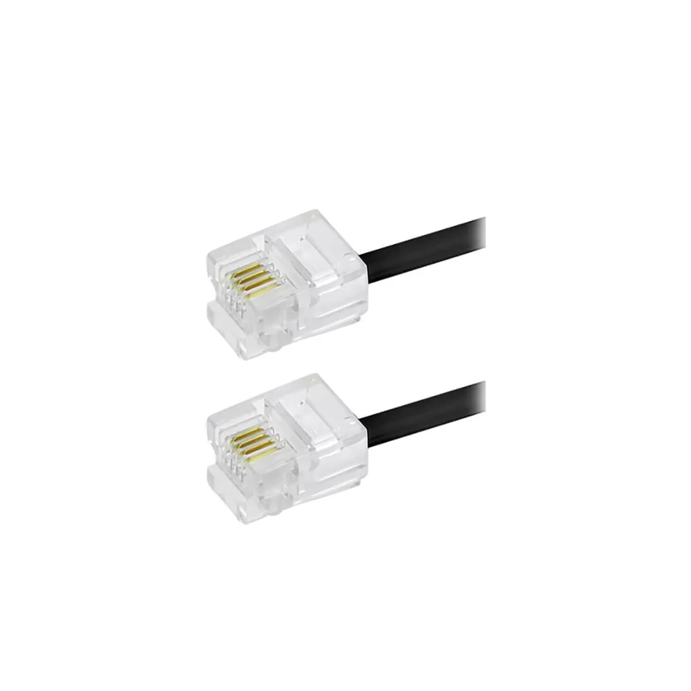 CABO TELEFONE LISO 2m PRETO 018-1395 CONNECT PRO