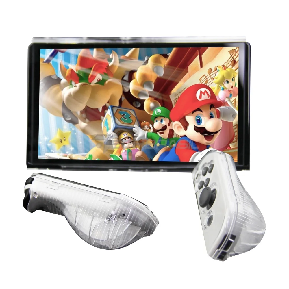 Imagem 3 de 5 do produto Kit Proteção Nintendo Switch OLED 8 Em 1 Case Película Caps Protetor
