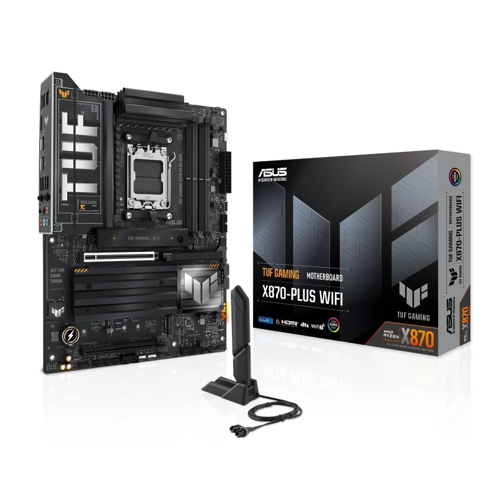 Placa Mãe Asus Tuf Gaming X870-plus Wifi 7 Amd Am5 4xDDR5 Chipset X870 Atx 4
