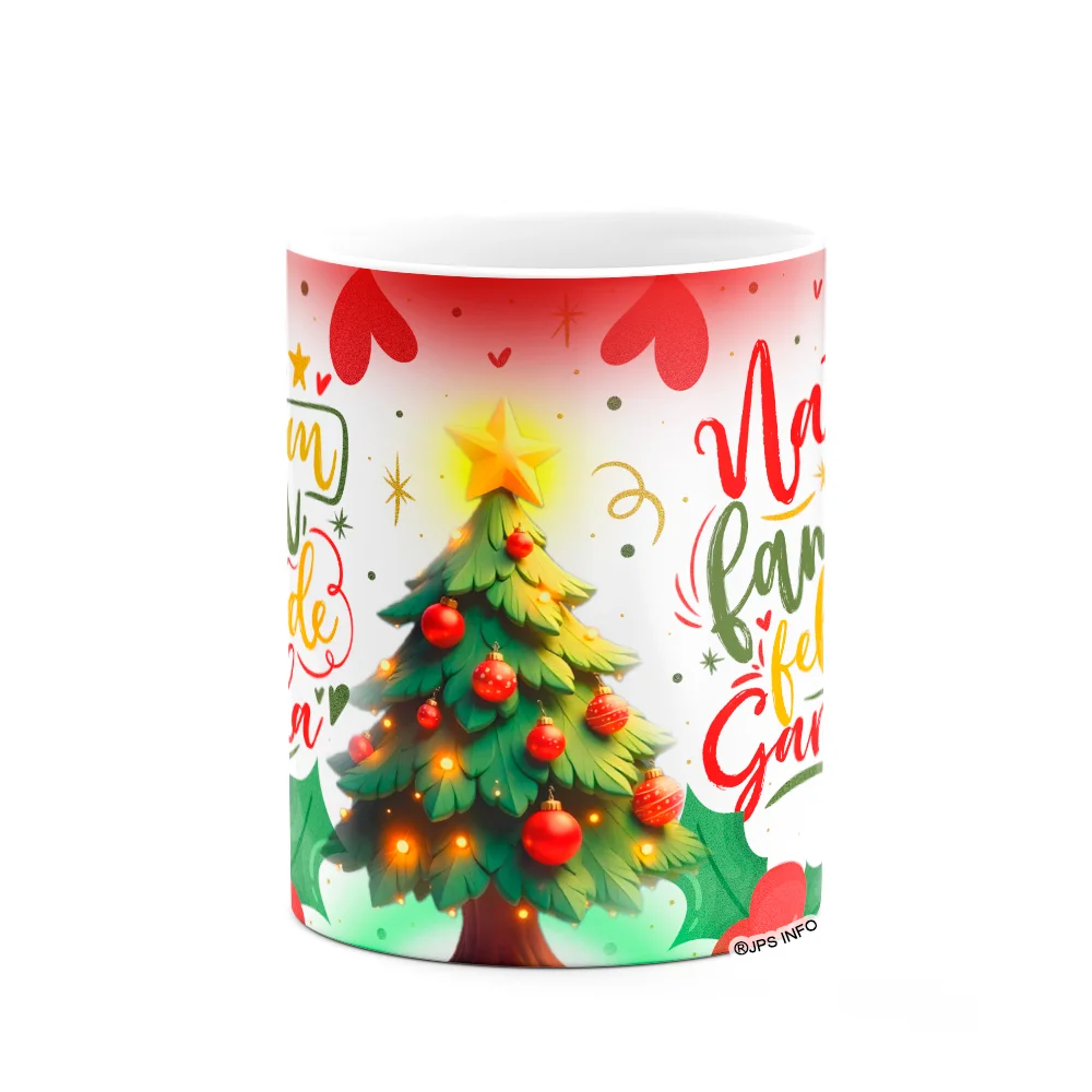 Imagem 2 de 3 do produto Caneca De Natal - Natal Em Família, Felicidade Garantida