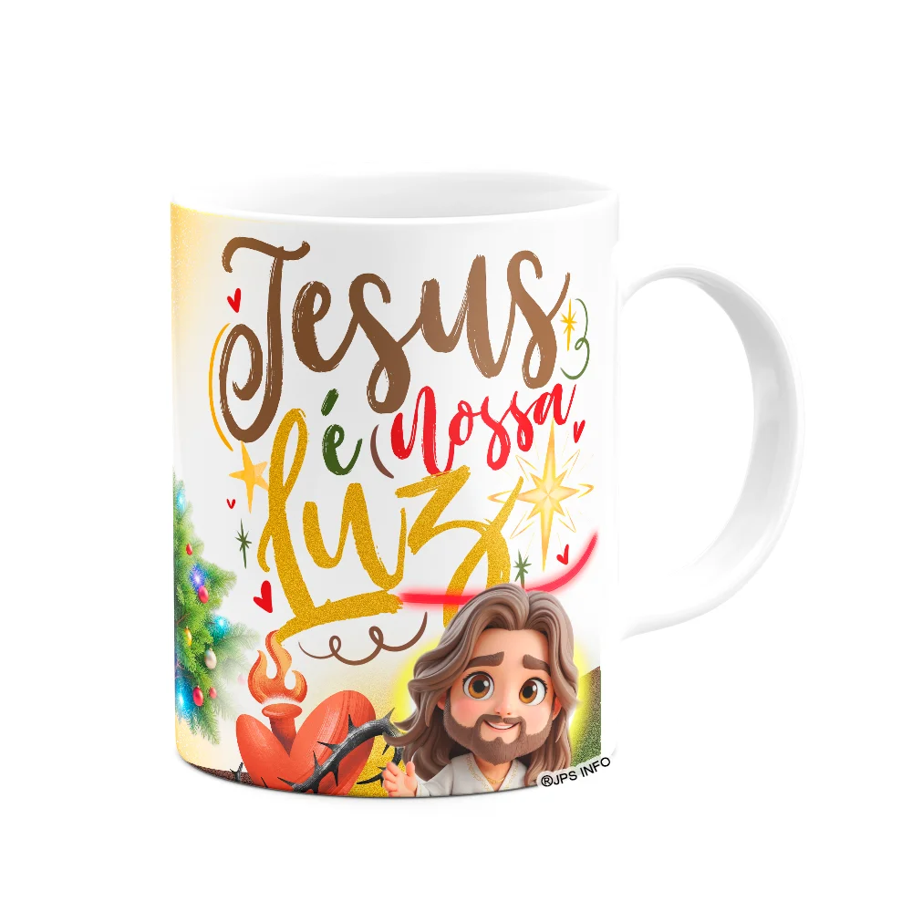 Imagem 3 de 3 do produto Caneca Natal Com Jesus - Jesus É Nossa Luz