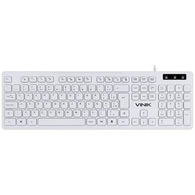 Teclado Chocolate Branco Slim Multimidia 1.8 M Usb - Tcb200
