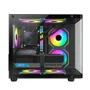 Gabinete Gamer Hayom Gb1798 Com 4 Fans RGB Com Vidro Preto