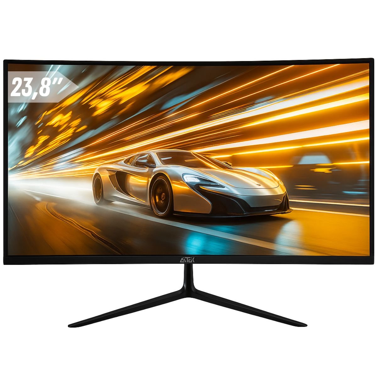 Monitor Gamer Curvo 23.8" Tela Full HD 100Hz 3ms Painel VA, HDMI VGA VESA, Design Slim Aitek - DELTA-M2410AC