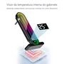 Suporte Para Placa De Vídeo (GPU) GH3 PRO, Coolmoon, Ajuste Vertical, Preto, ARGB 5v, Com Visor de Temperatura e LED Infinito