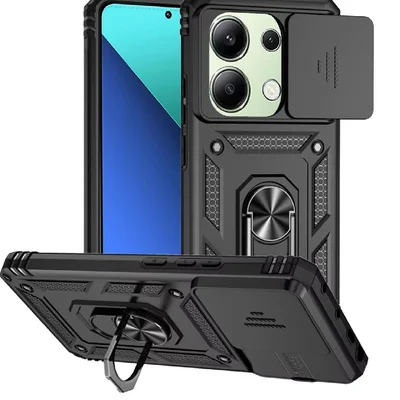 Capa Capinha Armadura C/ Proteção Da Camera Suporte Anel 360 P/ Xiaomi Redmi Note 13 Pro Versao 4g