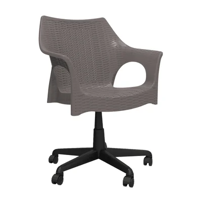 Cadeira Relic Office - Cinza Mushroom - Preto