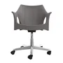 Cadeira Relic Office - Cinza Mushroom - Cromado