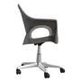 Cadeira Relic Office - Cinza Mushroom - Cromado