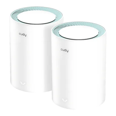 Roteador Cudy Ac1200 M1300 Mesh Gigabit Kit Com 2 Branco M1300(2-pack)_us V2.0