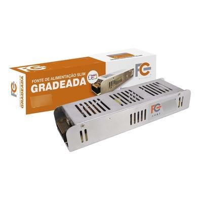 Fonte Slim Gradeada Ajustavel 12v 20a 240w Fita LED Camera