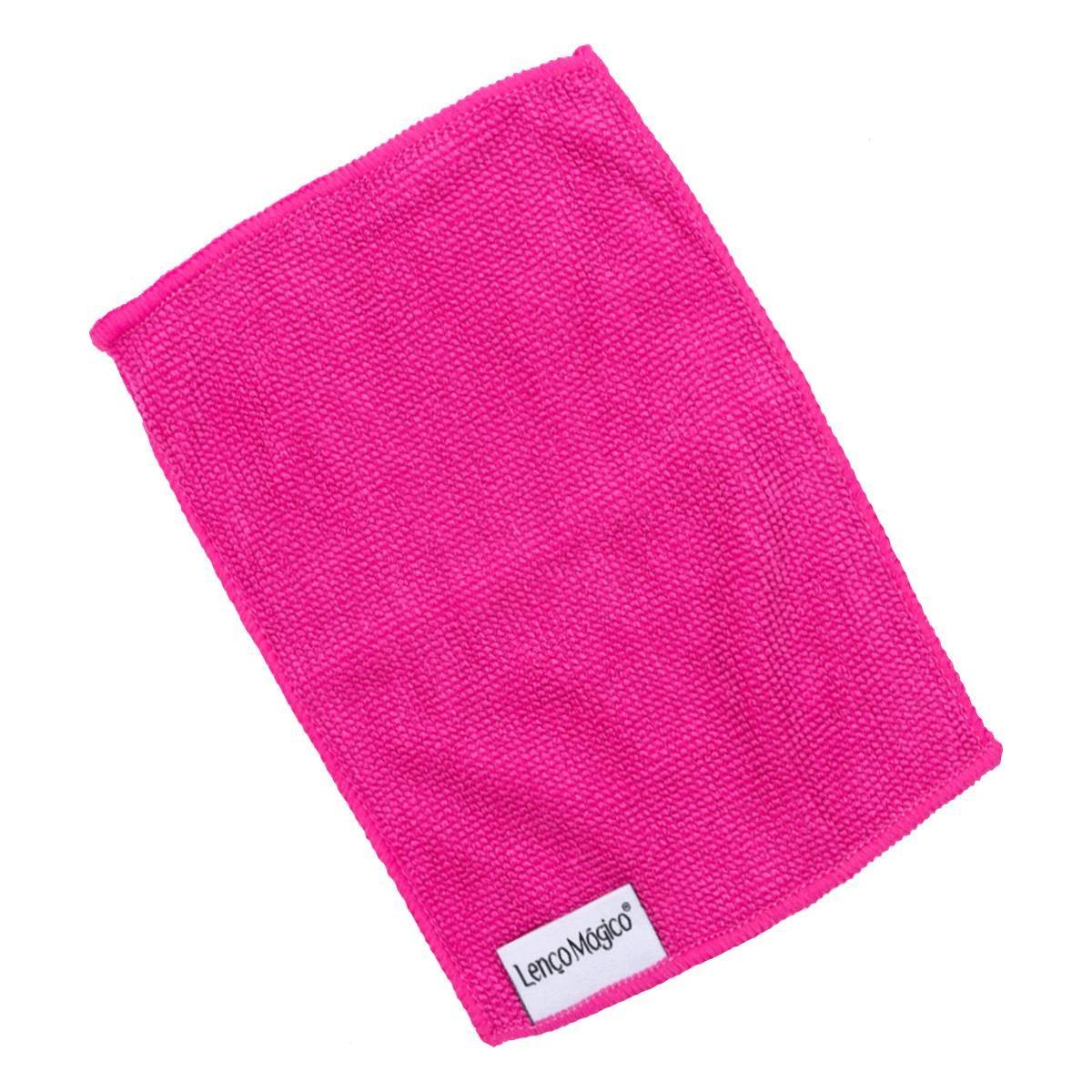 Flanela Mágica Multiuso Para Limpeza De Lentes Telas E Superfícies Diversas Cor Rosa